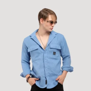 British Vintage Ocean Blue Full Sleeve Shirt