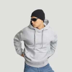 Cavendish Comfort Grey Melange Oversized Hoodie