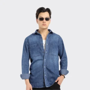 Fusion Boom Blue Denim Shirt