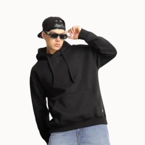 Cavendish Comfort Black Oversized Hoodie